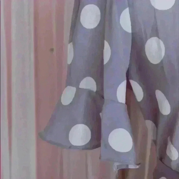 Luna Polka Midi Dress in Lilac - Picture 2 of 5